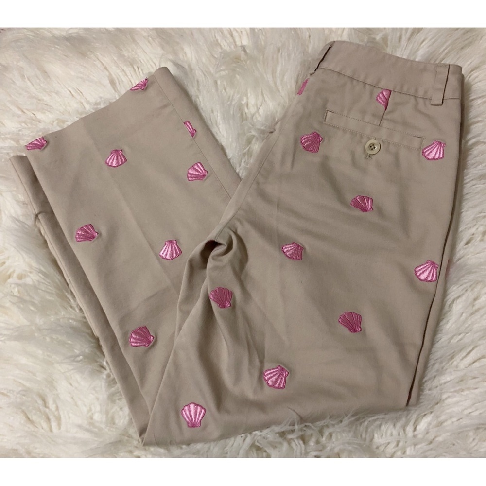 Lilly Pulitzer Embroided sea shell Capris